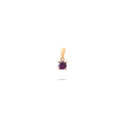 14ct Gold Birthstone Pendant Necklace, Tiny Cubic Zirconia Charm, Personalised Gift for Her - Kolié