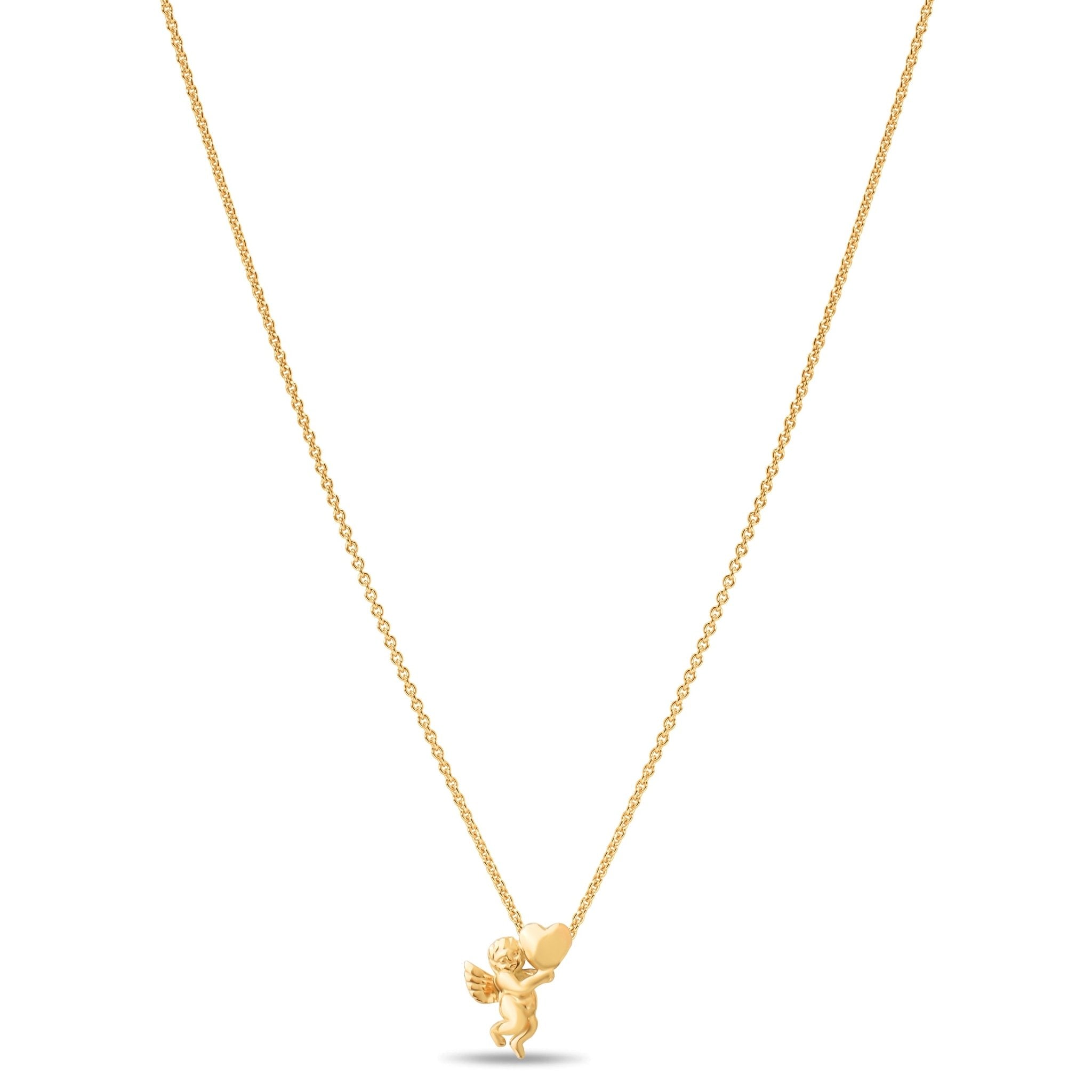 14ct Gold Cherub Pendant – Angel Charm - Pendant Only - Kolié