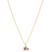 14ct Gold Clownfish Pendant for Girls | Red Enamel Charm | Pendant Only - Kolié