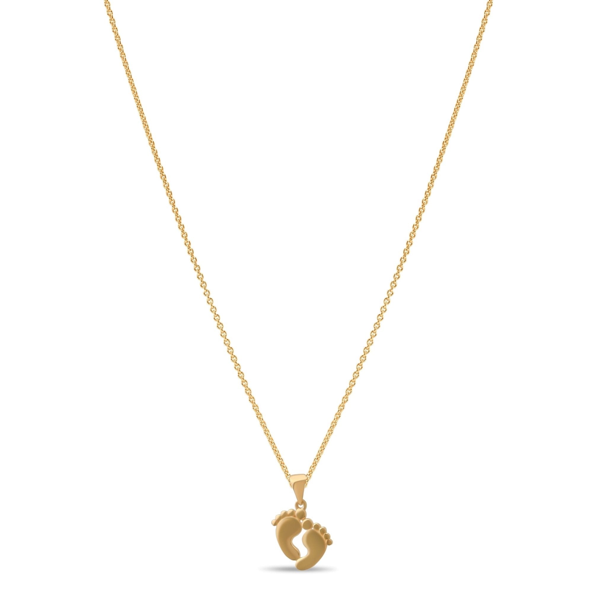 14ct Gold Footprint Pendant for Women | Pendant Only - Kolié