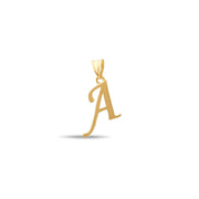 14ct Gold Initial A Pendant | Personalised Gold Alphabet Charm | Meaningful Gift | Pendant Only - Kolié