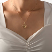 14ct Gold Taurus Zodiac Pendant – Astrology Gift for Women - Pendant Only - Kolié
