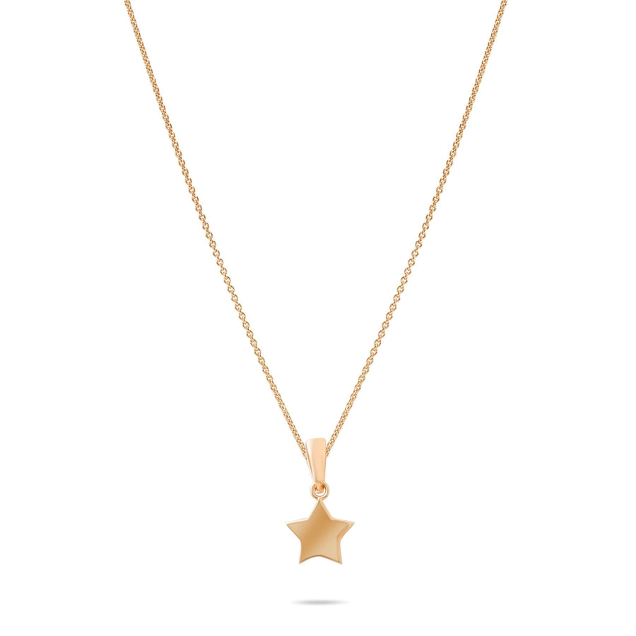 14ct Gold Tiny Star Pendant – Perfect Christmas Gift - Pendant Only - Kolié