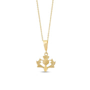 9ct Gold Large Thistle Pendant – Scottish Heritage Jewellery - Kolié