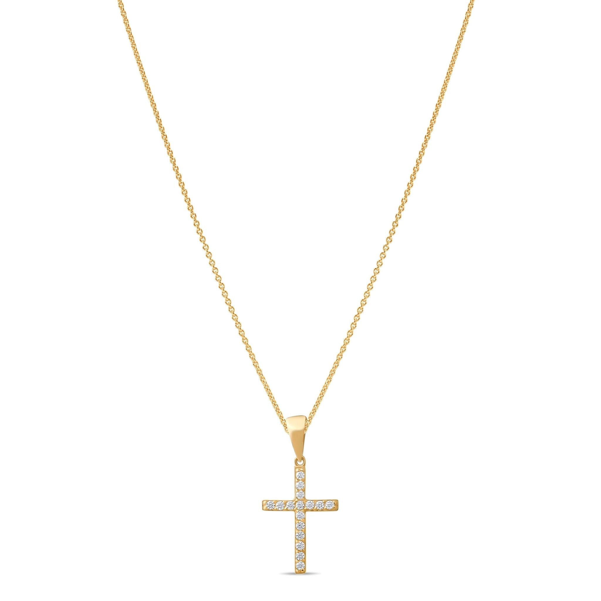 Kolié 14ct Solid Gold Cross Pendant | Pendant Only - Kolié