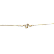 Kolié 9ct Solid Gold Snake Bracelet - Enigmatic Charm - Kolié