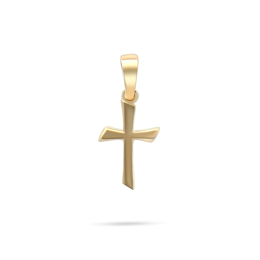 Kolié 9ct/14ct Yellow Gold Cross Pendant - Serene Elegance Meets Timeless Devotion - Pendant Only - Kolié