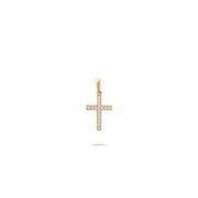 Kolié 9ct/14ct Yellow Gold Cross Pendant with Cubic Zirconia - Radiance of Faith - Pendant Only - Kolié