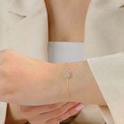 14ct Gold Bracelet with Cubic Zirconia