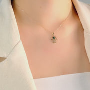 14ct Gold Hamsa Hand Pendant - Pendant Only