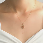 14ct Gold Initial N Pendant – Pendant Only
