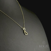 9ct Gold Tiny Open Heart Pendant Necklace - Chain Included