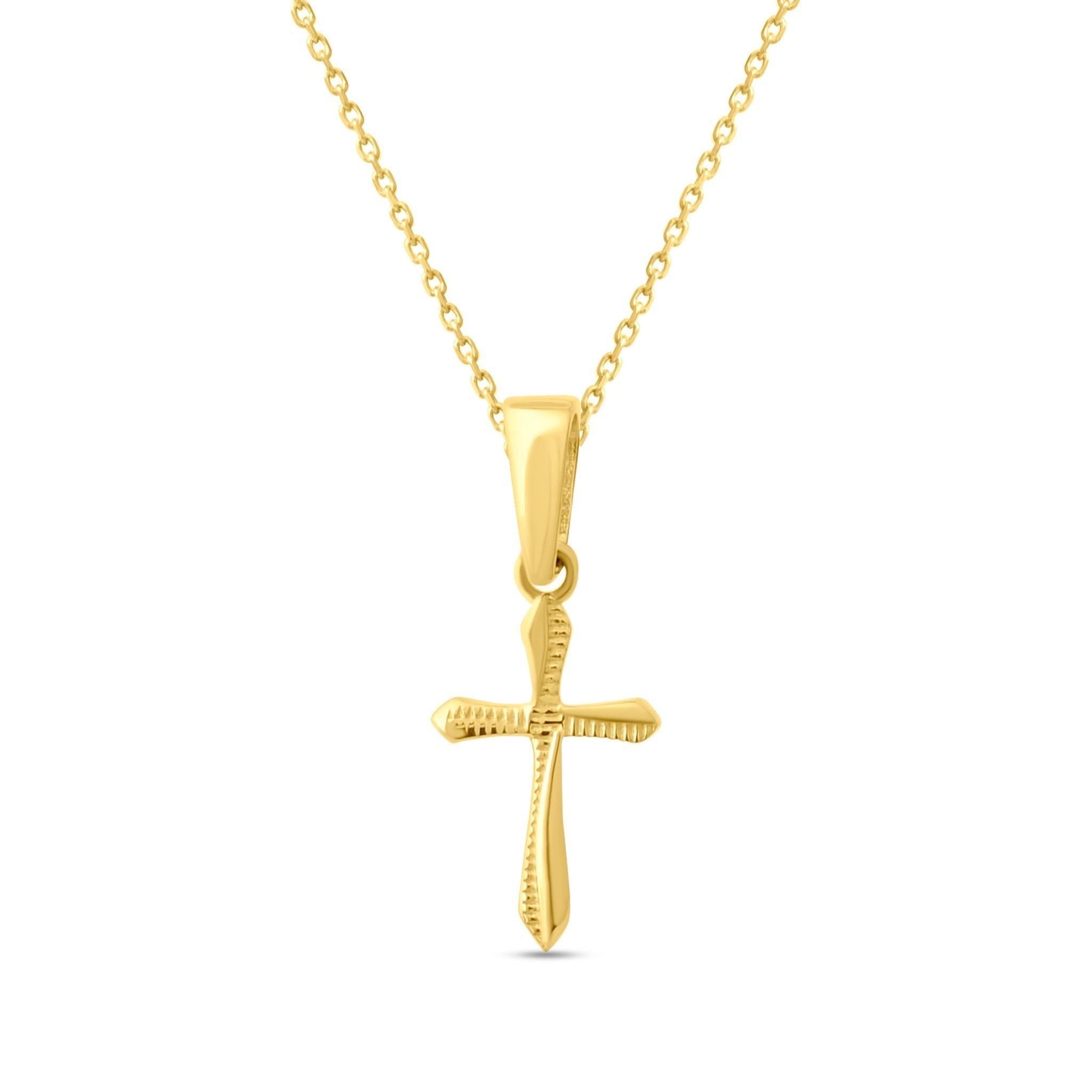 How to Choose the Perfect Gold Cross Necklace (Size, Gold Type & Style Guide) - Kolié Fine Jewellery