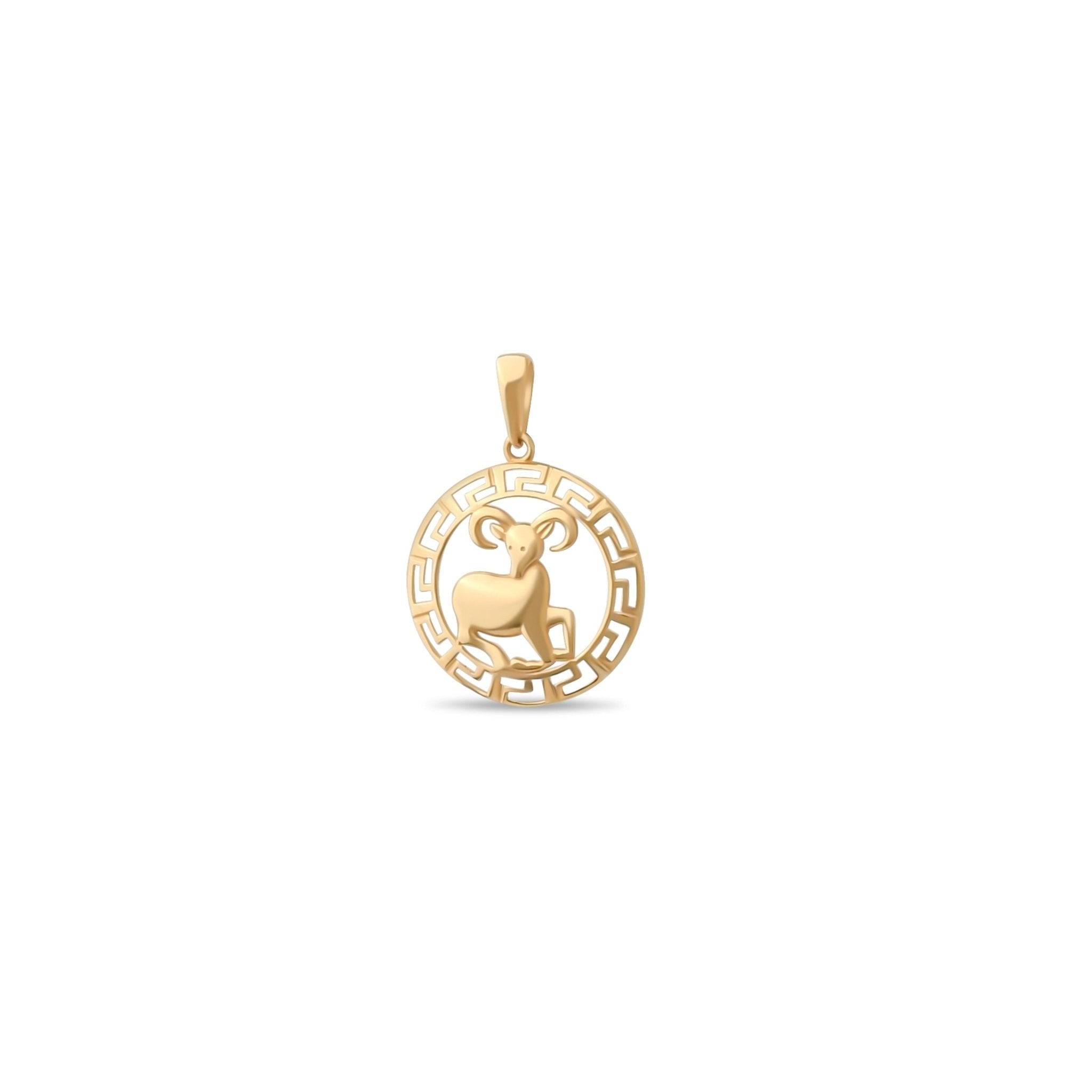 14ct Gold Aries Zodiac Pendant – Astrology Gift for Women - Pendant Only - Kolié