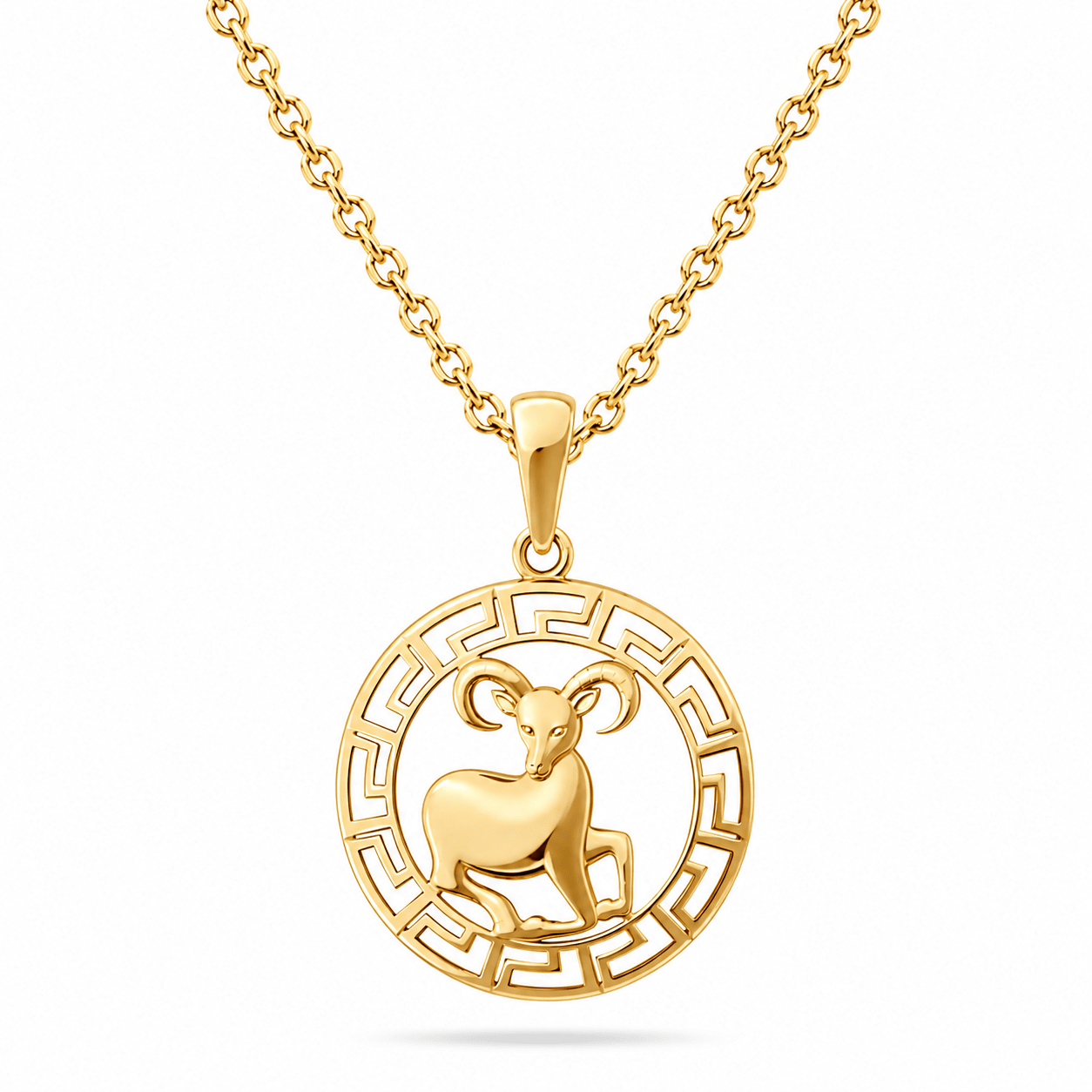 14ct Gold Aries Zodiac Pendant – Pendant Only - Kolié Fine Jewellery