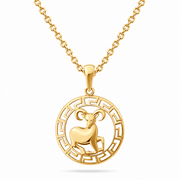 14ct Gold Aries Zodiac Pendant – Pendant Only - Kolié Fine Jewellery