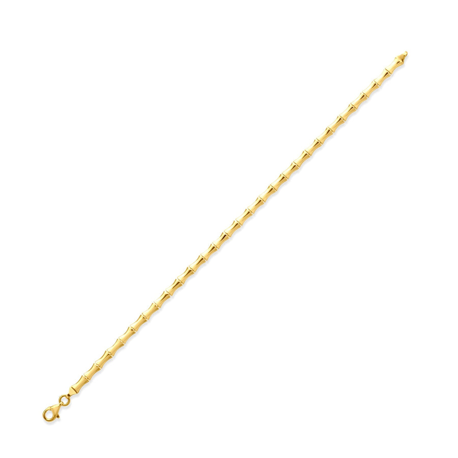14ct Gold Bamboo Link Bracelet - Kolié Fine Jewellery
