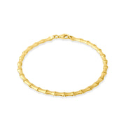 14ct Gold Bamboo Link Bracelet - Kolié Fine Jewellery