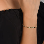 14ct Gold Bamboo Link Bracelet - Kolié Fine Jewellery