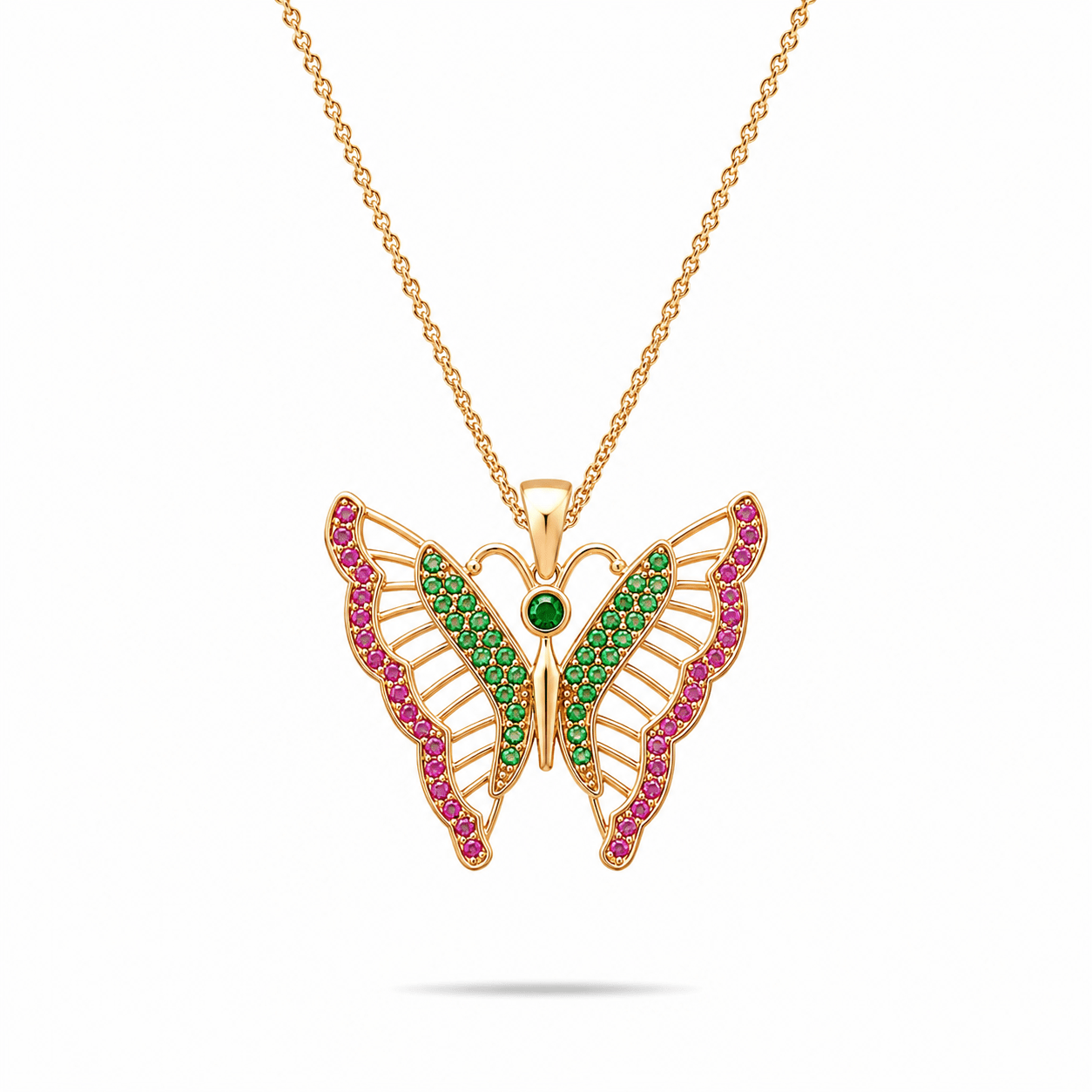 14ct Gold Butterfly Pendant - Pendant Only - Kolié Fine Jewellery