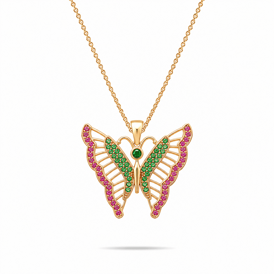 14ct Gold Butterfly Pendant - Pendant Only - Kolié Fine Jewellery
