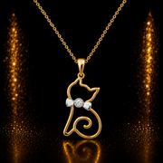 14ct Gold Cat Pendant – Pendant Only - Kolié Fine Jewellery