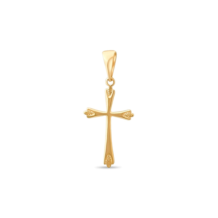 14ct Gold Cross Pendant – Elegant Religious Charm for Women - Pendant Only - Kolié