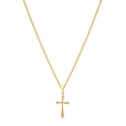 14ct Gold Cross Pendant – Elegant Religious Charm for Women - Pendant Only - Kolié