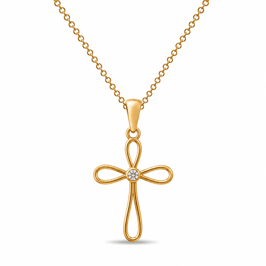 14ct Gold Cross Pendant– Pendant Only - Kolié Fine Jewellery