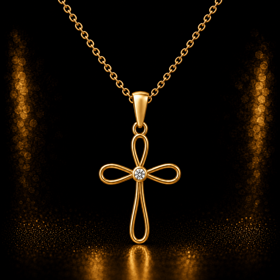 14ct Gold Cross Pendant– Pendant Only - Kolié Fine Jewellery