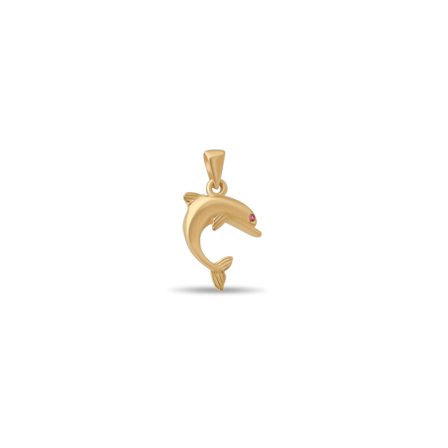 14ct Gold Dolphin Pendant for Women and Teens | Pendant Only - Kolié