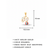 14ct Gold Elephant Pendant – Pendant Only - Kolié Fine Jewellery