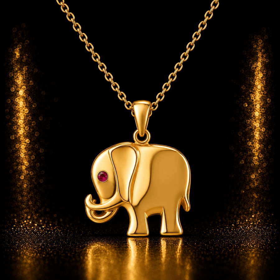 14ct Gold Elephant Pendant – Pendant Only - Kolié Fine Jewellery