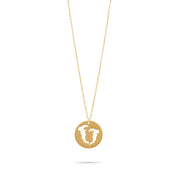 14ct Gold Gemini Zodiac Pendant Necklace with Chain | Astrology Birthday Jewellery for Women & Teens | Hallmarked Gift - Kolié