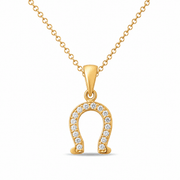 14ct Gold Horseshoe Pendant – Lucky Charm - Pendant Only - Kolié Fine Jewellery
