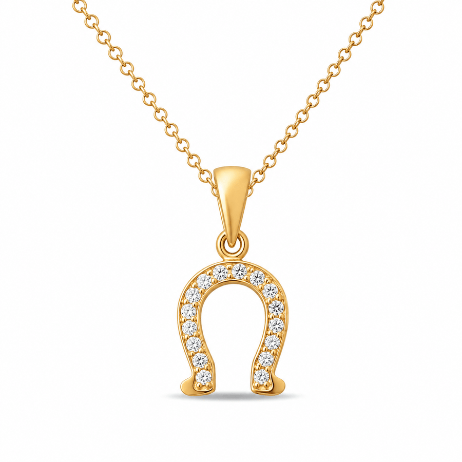 14ct Gold Horseshoe Pendant – Lucky Charm - Pendant Only - Kolié Fine Jewellery