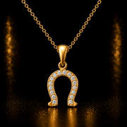 14ct Gold Horseshoe Pendant – Lucky Charm - Pendant Only - Kolié Fine Jewellery