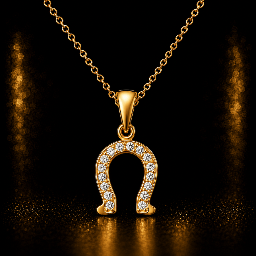 14ct Gold Horseshoe Pendant – Lucky Charm - Pendant Only - Kolié Fine Jewellery