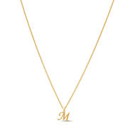 14ct Gold Initial M Pendant | Personalised Gold Alphabet Charm | Meaningful Gift | Pendant Only - Kolié