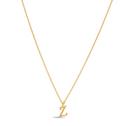 14ct Gold Initial Z Pendant | Personalised Gold Alphabet Charm | Meaningful Gift | Pendant Only - Kolié