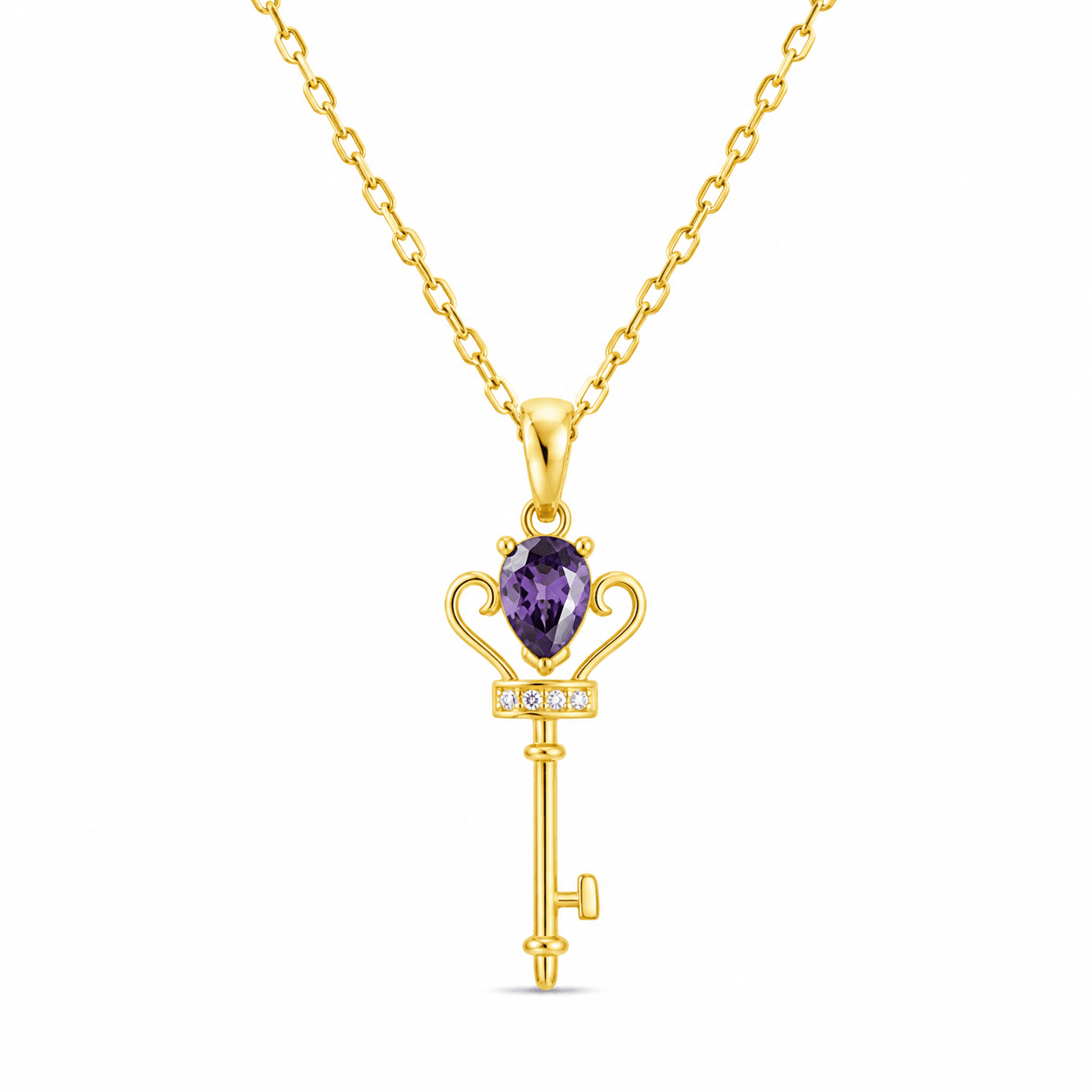 14ct Gold Key of Edinburgh Pendant - Kolié Fine Jewellery