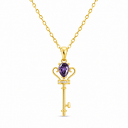 14ct Gold Key of Edinburgh Pendant - Kolié Fine Jewellery