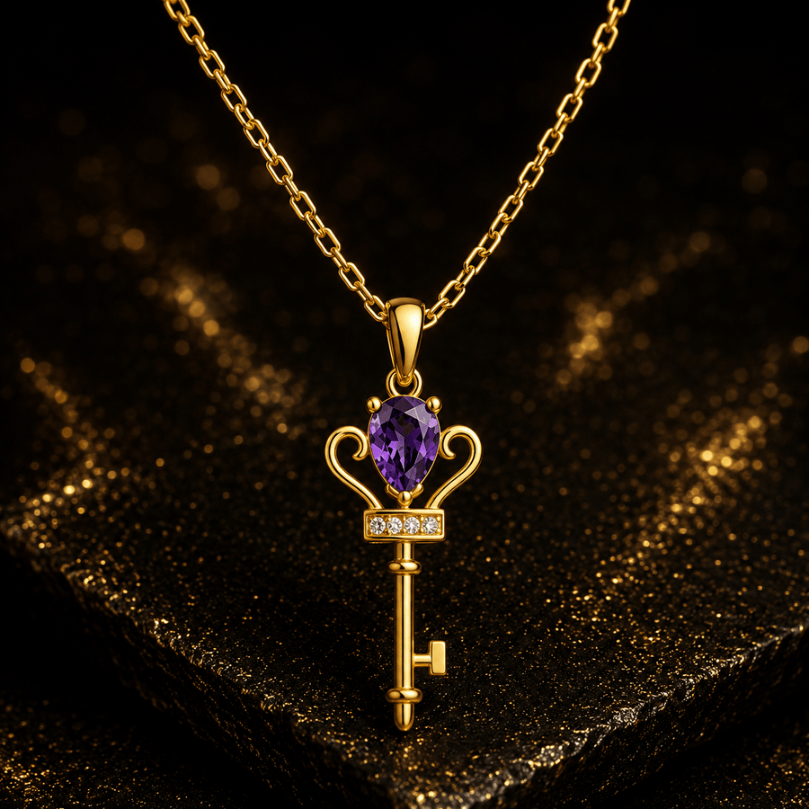 14ct Gold Key of Edinburgh Pendant - Kolié Fine Jewellery