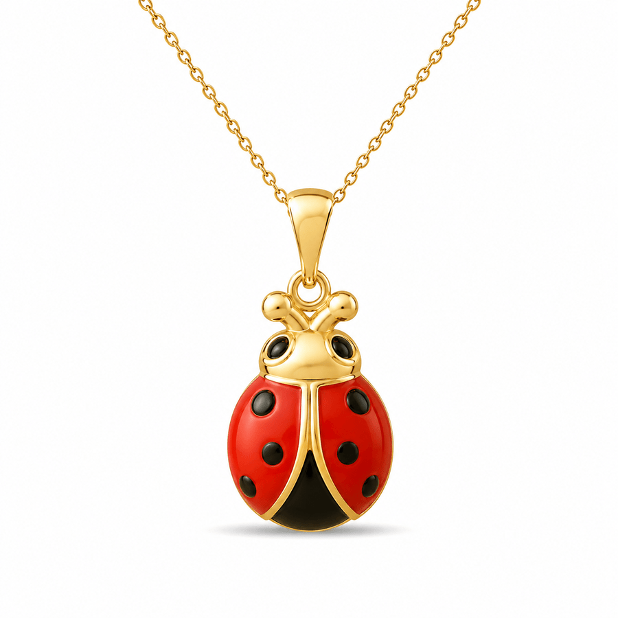 14ct Gold Ladybird Pendant – Pendant Only - Kolié Fine Jewellery