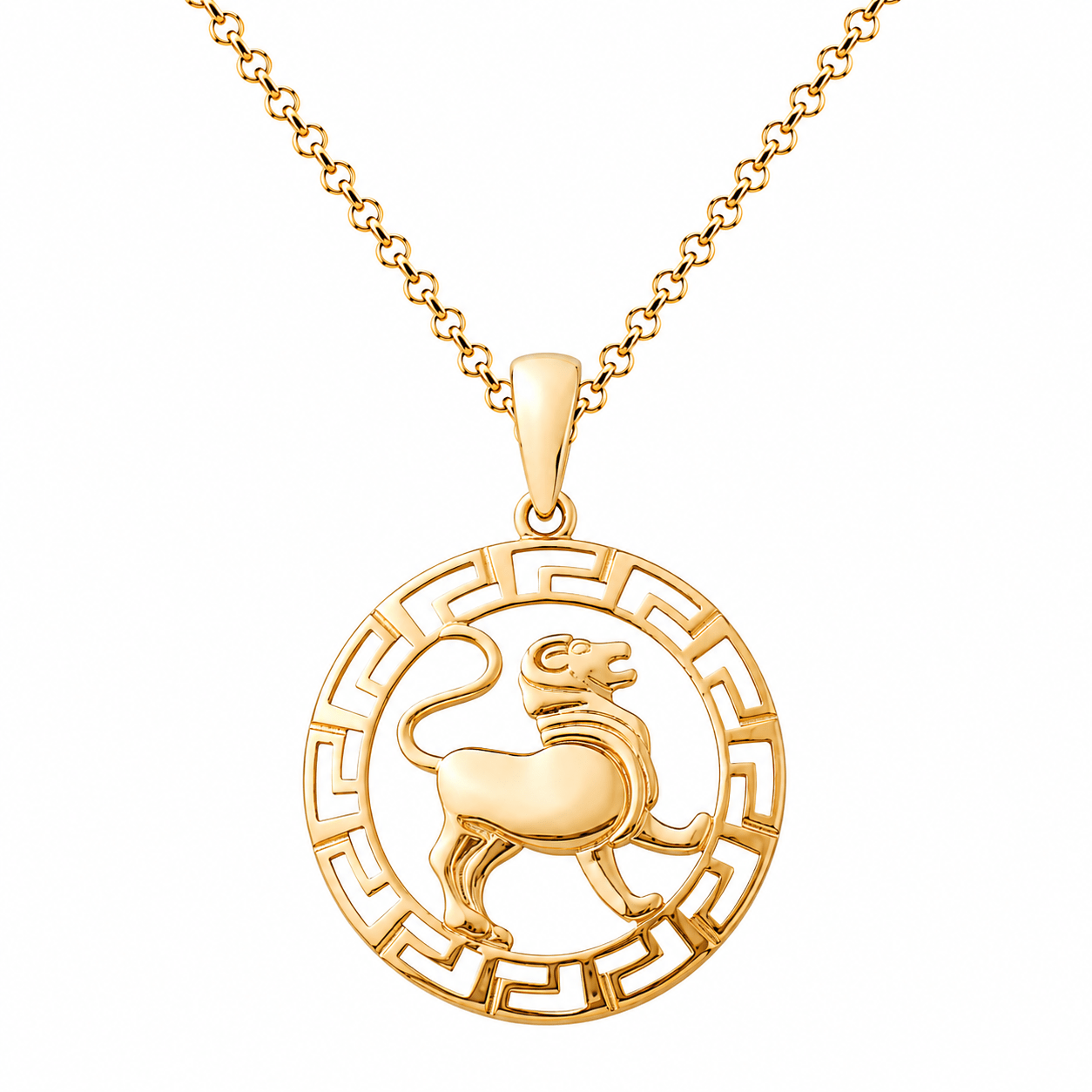 14ct Gold Leo Zodiac Pendant – Pendant Only - Kolié Fine Jewellery