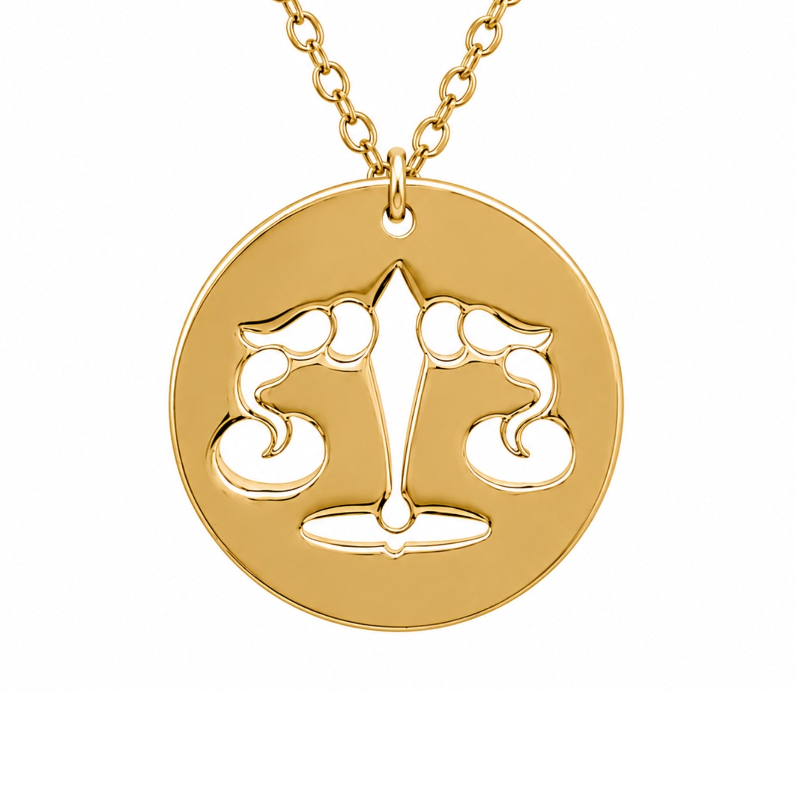 14ct Gold Libra Necklace - Kolié Fine Jewellery