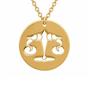 14ct Gold Libra Necklace - Kolié Fine Jewellery