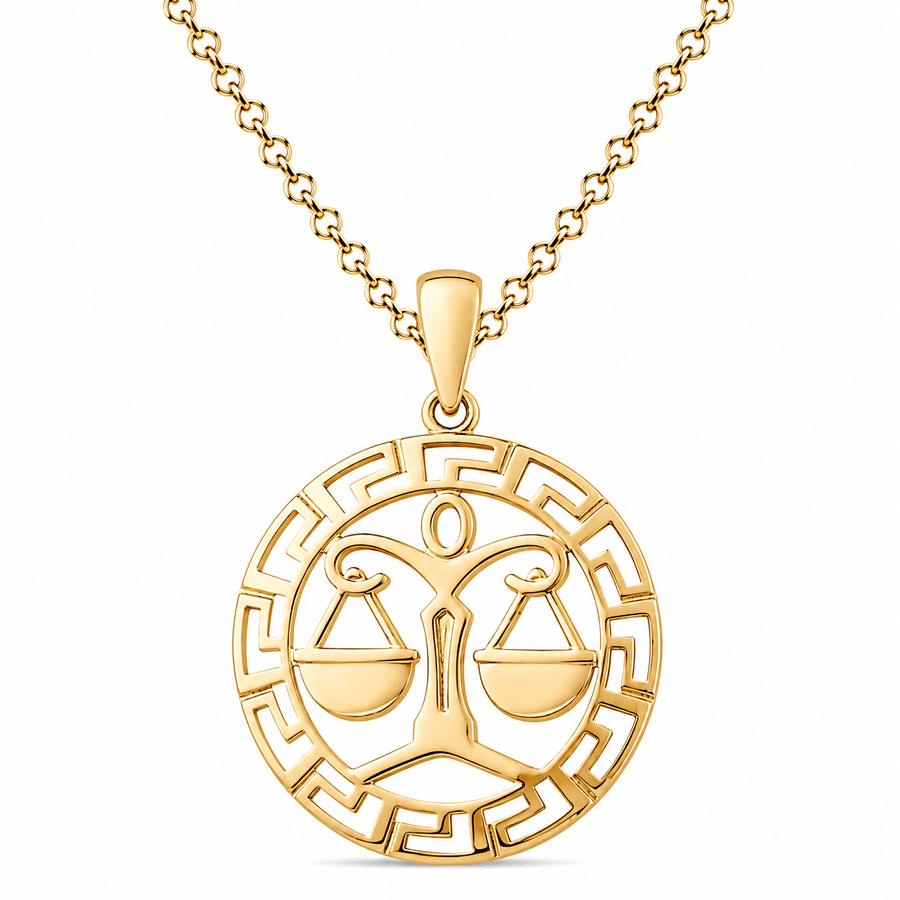 14ct Gold Libra Zodiac Pendant – Pendant Only - Kolié Fine Jewellery