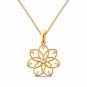 14ct Gold Lotus Pendant - Pendant Only - Kolié Fine Jewellery