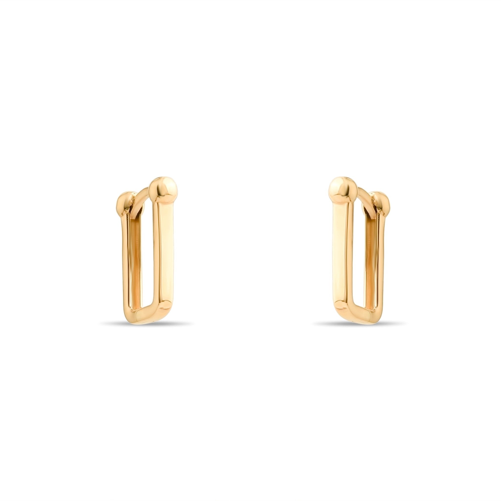 14ct Gold Minimalist Hoop Earrings for Women – Sleek and Modern Design - Kolié